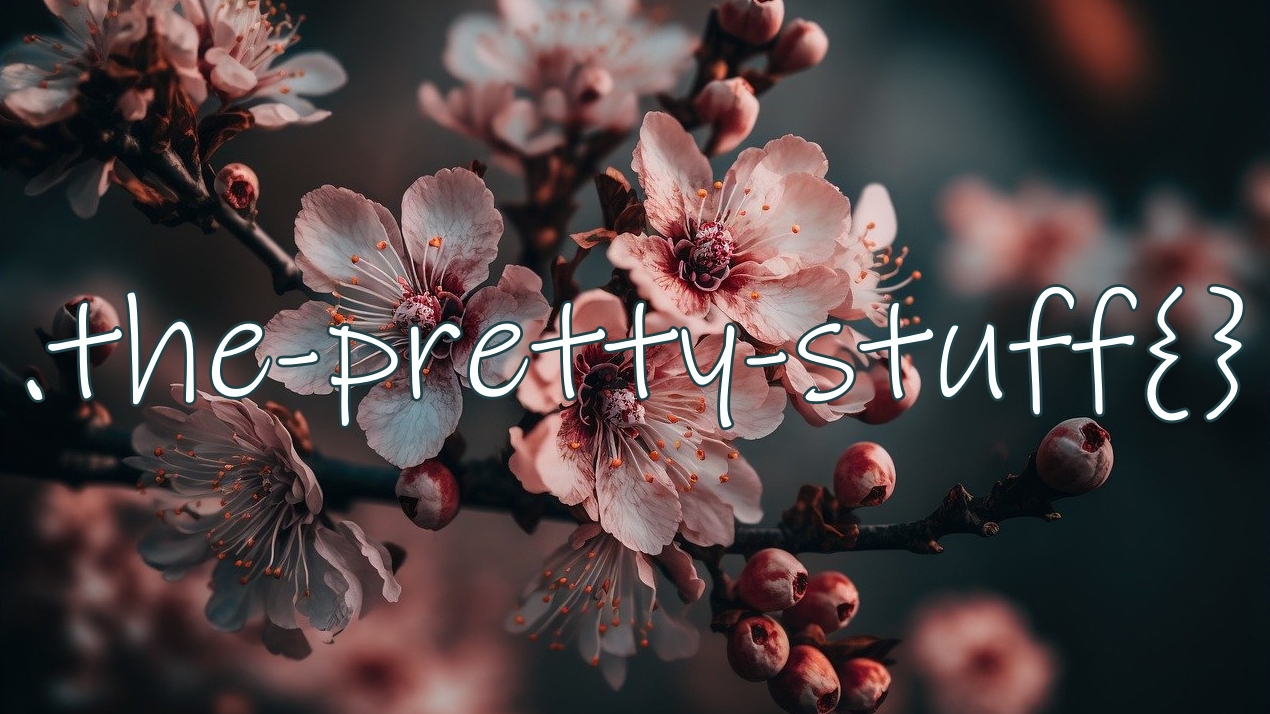 Styling with CSS text over a Sakura blossoms background